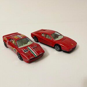 Burago 1/43 Ferrari GTO and Ferrari Testarossa Diecast Cars